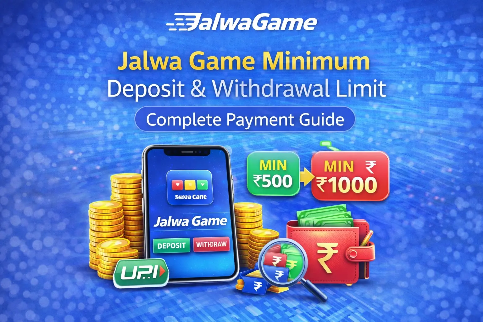 Jalwa Game Minimum Deposit and Withdrawal Limit